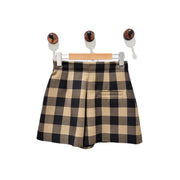 Dior Caramel and Black Wool Wrap skirt #36